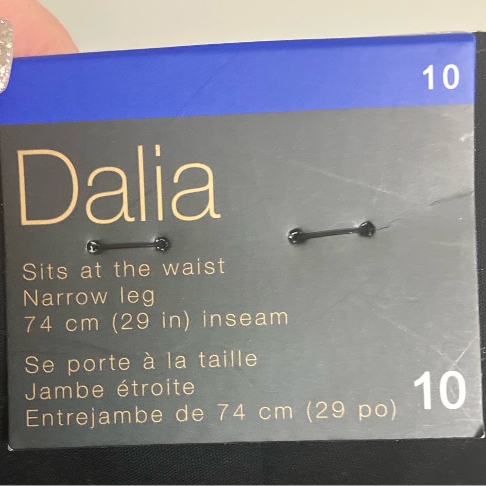Dalia Black Pants with Blue, Black & goal Tag still attached. - Picture 5 of 5